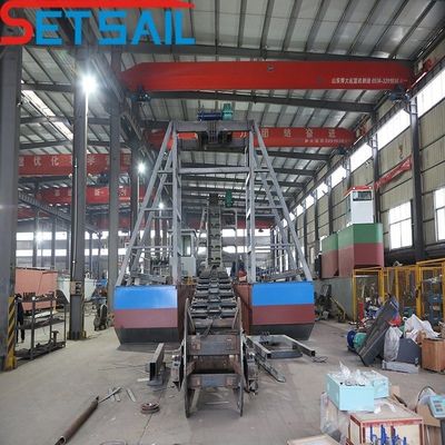 Équipement minier pour l'extraction d'or et de diamants de la rivière Bucket Chain avec une longueur de coque de 24 à 50 mètres