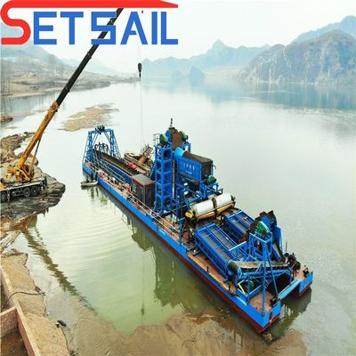 7.5kw-100kw puissance du moteur de levage chaîne de seau de haute capacité Dredger d'or et de diamant