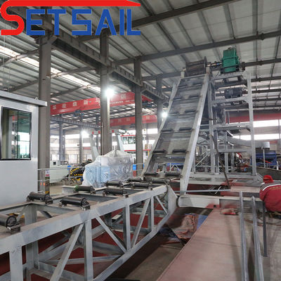 5.5kw-20kw Drum Screen Power CTN Type fente Dredger minier à chaîne de godet pour l'or de rivière