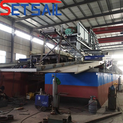 5.5kw-20kw Drum Screen Power CTN Type fente Dredger minier à chaîne de godet pour l'or de rivière