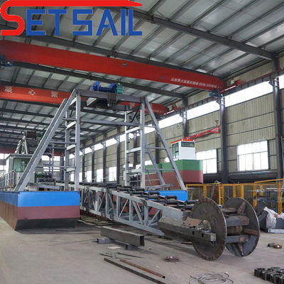 Dredger à chaîne multicolore à seau d'or pour paquets fluviaux Poids brut 90000.000kg