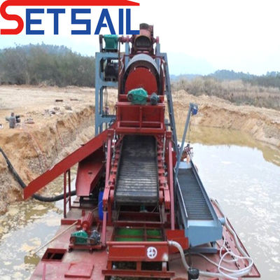Dredger minier pour l'extraction de l'or et des diamants équipé de groupes électrogènes à moteur diesel QHCBD-3