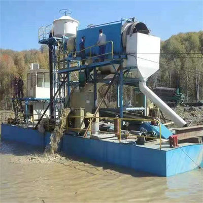 Vibration Chut Chain Bucket River Mining Dredger pour le dragage de l'or Profondeur de dragage de 2 à 30 m