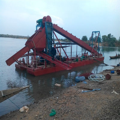 Vibration Chut Chain Bucket River Mining Dredger pour le dragage de l'or Profondeur de dragage de 2 à 30 m