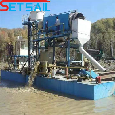 Set Sail 100m3/H Bucket Chain Gold Dredger pour la sélection et la mise en panne de l'or à un prix abordable