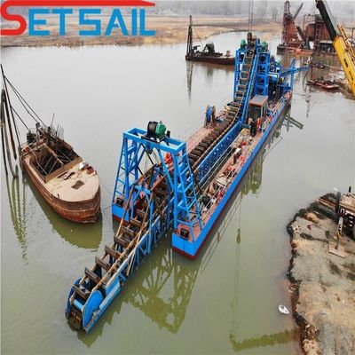 14L-39L Consommation totale de carburant dragueuse à sable et boue à seau avec machine à diamant en or