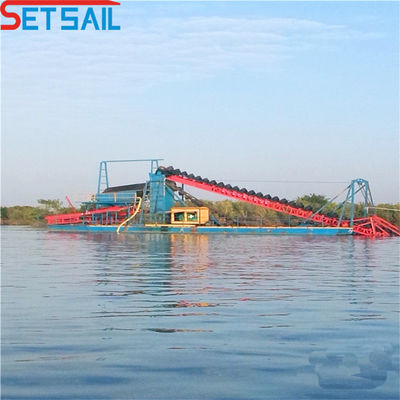150 mètres cubes à l'heure Dredger minier à chaîne de godet pour la production en volume d'or