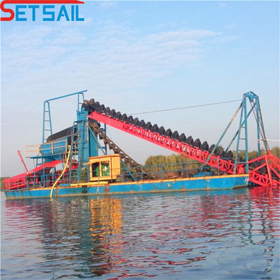 150 mètres cubes à l'heure Dredger minier à chaîne de godet pour la production en volume d'or
