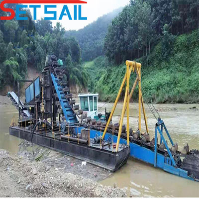 Dredge de sable d'or avec 128 PCS-176 PCS quantité de chaîne