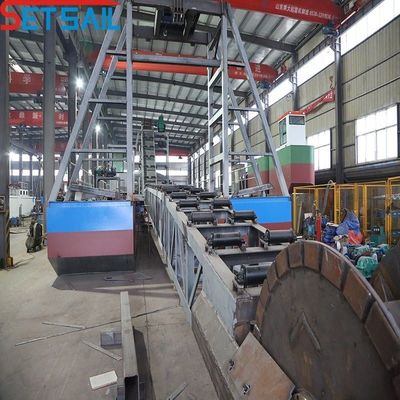 150 mètres cubes à l'heure Dredger minier à chaîne de godet pour la production en volume d'or