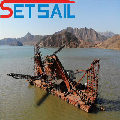 Chain Bucket River Gold Diamond Dredger pour l'extraction de l'étain dans les lacs remboursement de 30 jours