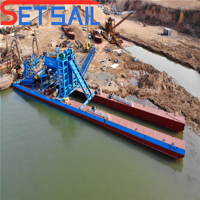 Transports Par voie maritime Chaîne de fret Bouteille de sable de rivière dragueuse d'or pour machines à diamants