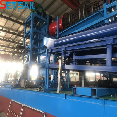 95kw-260kw Total Power Chain Bucket River Sand Gold Dredger avec position de treuil à ancre