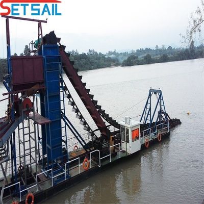 60m3-300m3 Capacité Chaîne Seau d'or Machines d'extraction de diamants pour les réservoirs fluviaux