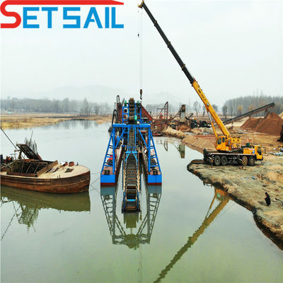 24m-38m longueur totale de la chaîne Bucket Or et diamant lac Machines minières avec Jigging