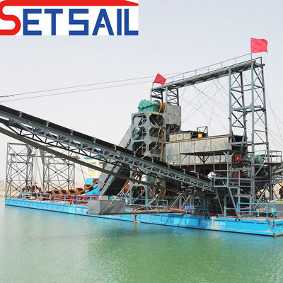 5.5kw-50kw Tambour écran moteur lac Machines minières d'or et de diamants avec CTN bouteille de chaîne