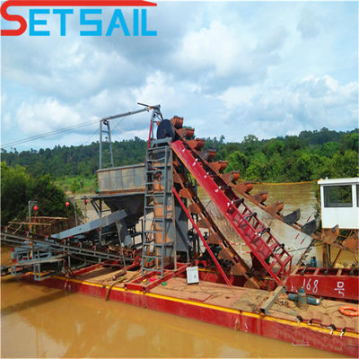 Chain Bucket River Sand Gold Dredge Equipement pour la personnalisation de la monnaie américaine