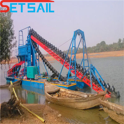 Chain Bucket River Sand Gold Dredge Equipement pour la personnalisation de la monnaie américaine