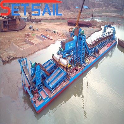 75 kW-150 kW Machines minières pour l'extraction d'or et de diamants à faible échec avec une profondeur de dragage de 7 à 20 m