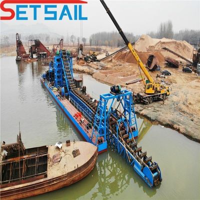 86PCS-100PCS Hauteur 1,0m-2m Chaîne de rivière Seau de machines d'extraction d'or avec centrifugeuse