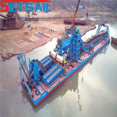 86PCS-100PCS Hauteur 1,0m-2m Chaîne de rivière Seau de machines d'extraction d'or avec centrifugeuse