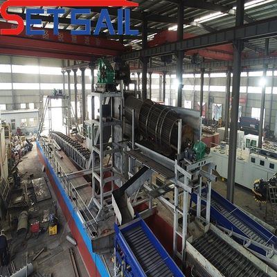 Écran à tambour pour machines d'extraction d'or de longueur et de diamètre de 1,4mx1,2m-2,6mx1,5m