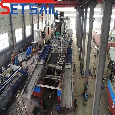 Écran à tambour pour machines d'extraction d'or de longueur et de diamètre de 1,4mx1,2m-2,6mx1,5m