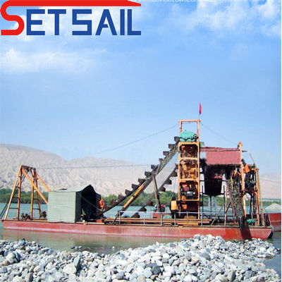 60m3-300m3 Capacité bouteille de chaîne équipement minier d'or et de diamants avec jigging