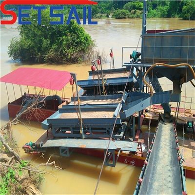 60m3-300m3 Capacité bouteille de chaîne équipement minier d'or et de diamants avec jigging