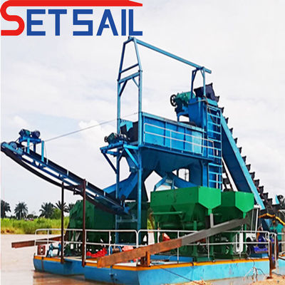 Réservoir équipement minier d'or avec bouteille de chaîne 5.5kw-20kw Puissance 1,0m-2m Hauteur
