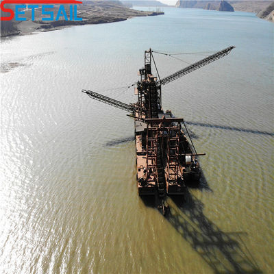 5.5kw-20kw Durm Screen Power Reservoir Chain Bucket Mining Dredger pour le lac Gold