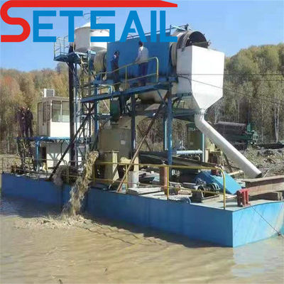 Machine de dragage puissante pour l'exploitation minière d'or et de diamants Construction d'acier durable pour la marine