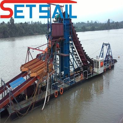 Machine de dragage puissante pour l'exploitation minière d'or et de diamants Construction d'acier durable pour la marine