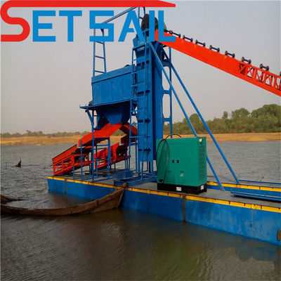 Dredger électrique QHMB-3 Lake Chain Bucket pour l'exploitation minière de l'or pour le diamant de la rivière à un prix abordable