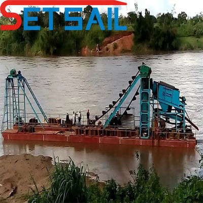 Dredger électrique QHMB-3 Lake Chain Bucket pour l'exploitation minière de l'or pour le diamant de la rivière à un prix abordable