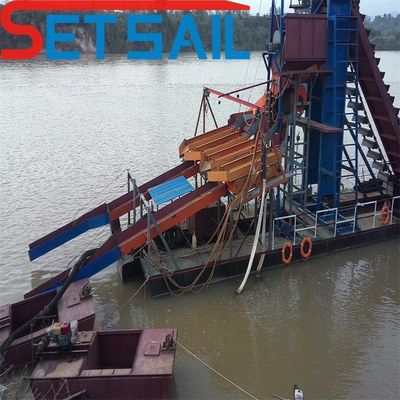 Dredger électrique QHMB-3 Lake Chain Bucket pour l'exploitation minière de l'or pour le diamant de la rivière à un prix abordable