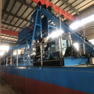 Dredger pour l'exploitation minière de l'or en rivière très productif avec capacité d'équipement de jigging de 60 m3 à 300 m3