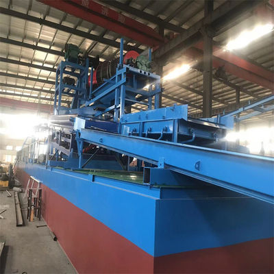 Dredger pour l'exploitation minière de l'or en rivière très productif avec capacité d'équipement de jigging de 60 m3 à 300 m3