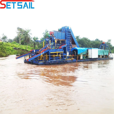 75kw-150kw générateur de chaîne d'alimentation Bucket Gold Dredger pour l'extraction et la récupération de l'or