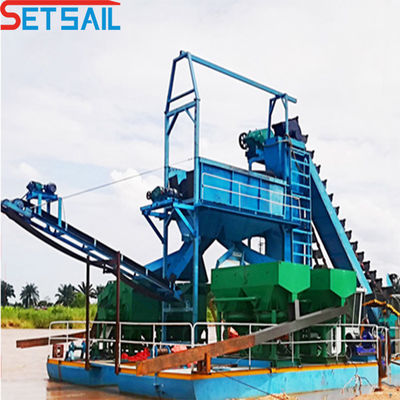 75kw-150kw générateur de chaîne d'alimentation Bucket Gold Dredger pour l'extraction et la récupération de l'or