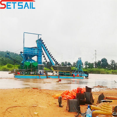75kw-150kw générateur de chaîne d'alimentation Bucket Gold Dredger pour l'extraction et la récupération de l'or