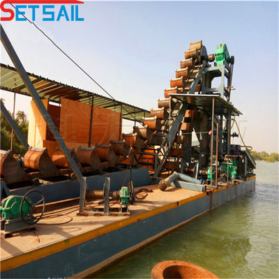 75kw-150kw générateur de chaîne d'alimentation Bucket Gold Dredger pour l'extraction et la récupération de l'or