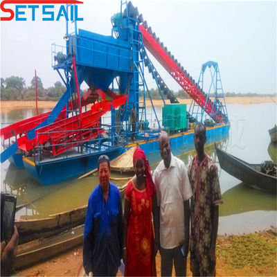 75kw-150kw générateur de chaîne d'alimentation Bucket Gold Dredger pour l'extraction et la récupération de l'or