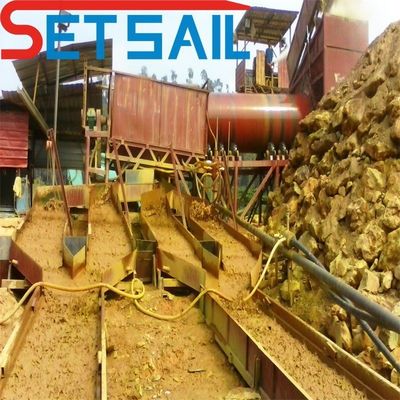 Équipement d'extraction d'or avec une tête de 8 à 15 mètres et une capacité de seau de 0,07 m3