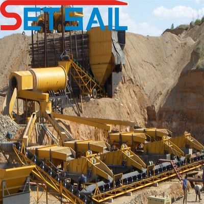 Équipement d'extraction d'or avec une tête de 8 à 15 mètres et une capacité de seau de 0,07 m3