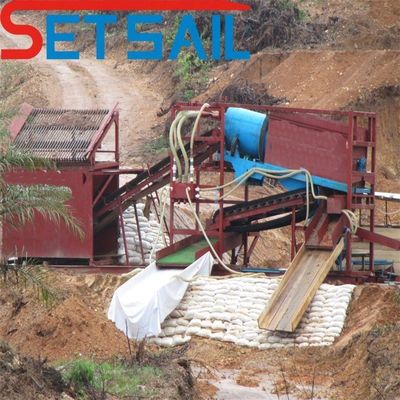 Équipement minier terrestre avec machines de jigging et 200 m3/h de débit d'eau