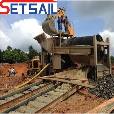 Équipement complet pour l'extraction de l'or et des diamants avec machine d'agitation et capacité de seau de 0,07 m3