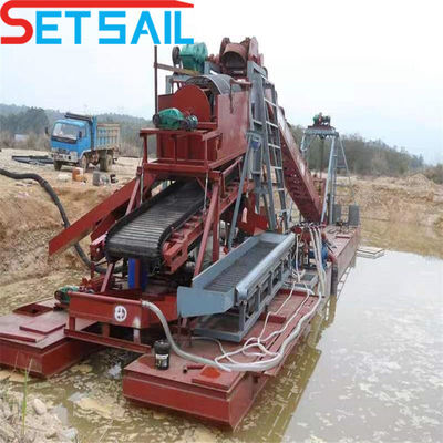 Plaque marine Dredger à chaîne de godet Largeur 4,5 m-10 m Coût d'expédition Temps de livraison estimé