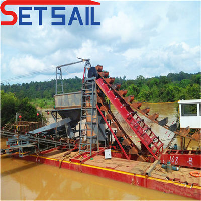 7.5-50kw pompe à injection chaîne d'alimentation Bucket River équipement de drague d'or et de diamants