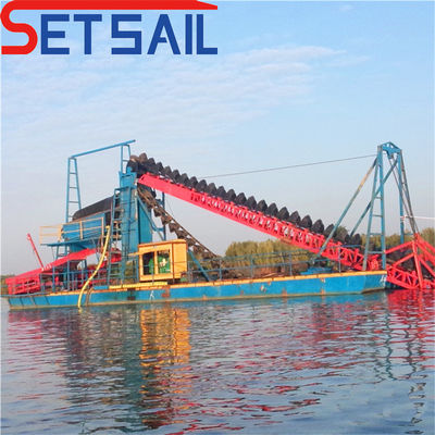 7.5-50kw pompe à injection chaîne d'alimentation Bucket River équipement de drague d'or et de diamants